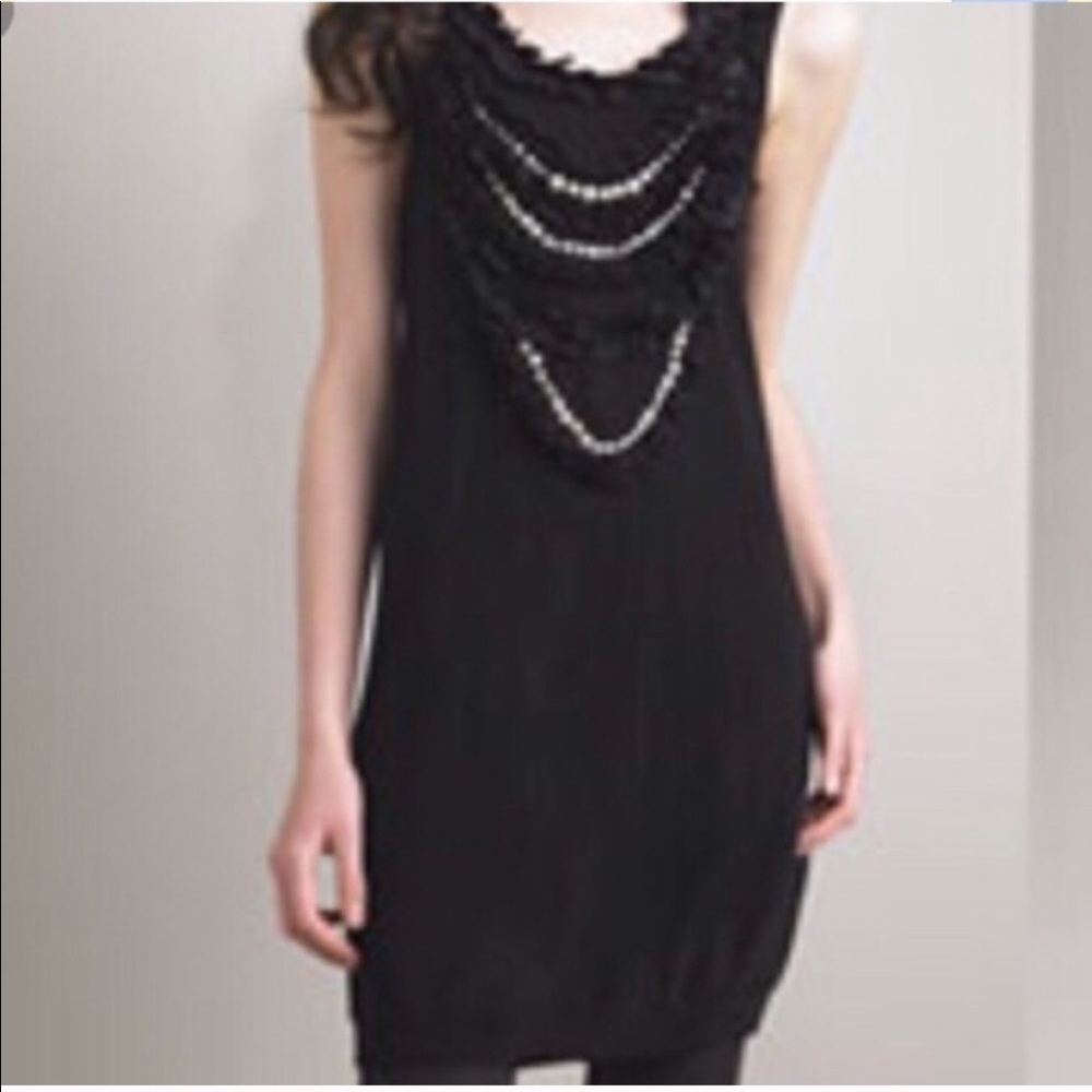 Nanette Lepore black sweater dress